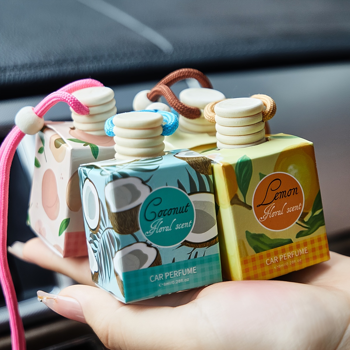 Home Fragrance Logo - Auto-Lufterfrischer, langanhaltender Duft, geeignet für Auto,