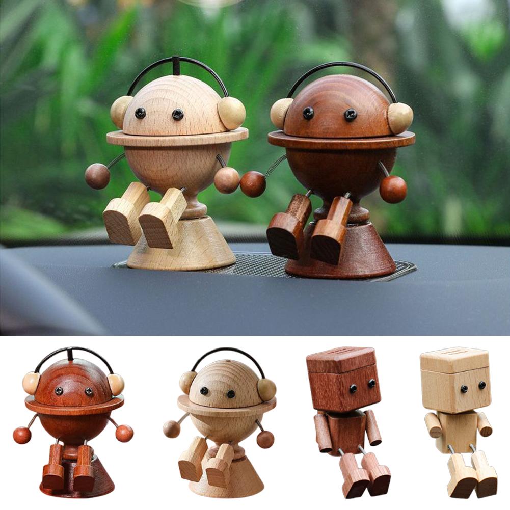 Home Fragrance Oud - Neue handgefertigte Auto-Roboterpuppe aus Holz mit