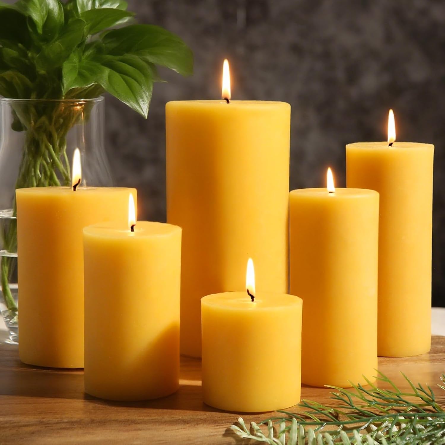 Bienenwachskerzen-Set mit 6 St – Home Fragrance Non Toxic Bewertung und Preis